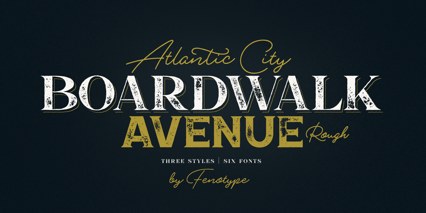 Boardwalk Avenue Rough Font